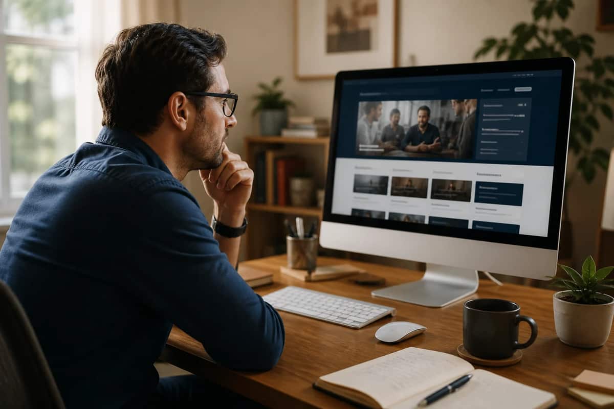 A digital ministry leader reviewing a Christian questions and answers website